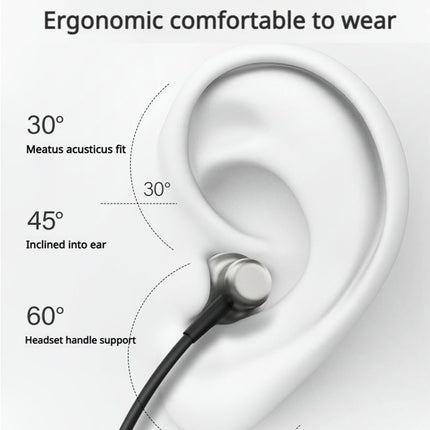 478LENOVO XE05 MAX Écouteurs Bluetooth Sport Aimantés - Noir