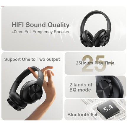 1680LENOVO G50 Auscultadores Bluetooth Dobráveis Over-Ear Estéreo - Preto