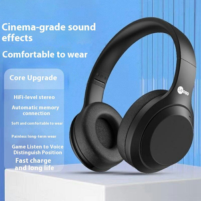 1317LENOVO ES207 Casque Gaming Bluetooth Pliable Over-Ear - Noir