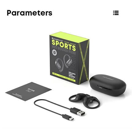 LANGSDOM TS17 Écouteurs sans fil BT crochet oreille ouvert étanche (Beige)