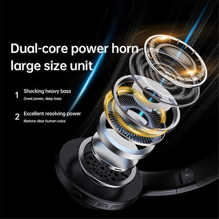 659LENOVO TH10 Auscultadores Bluetooth Estéreo Over-Ear - Preto