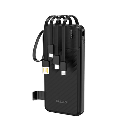 Bateria externa K11 10000mAh com cabos integrados DUDAO