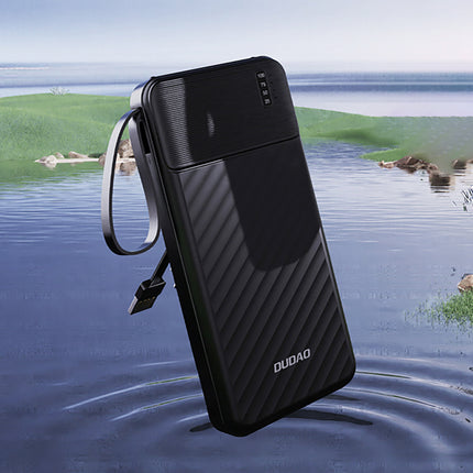 Bateria externa K11 10000mAh com cabos integrados DUDAO