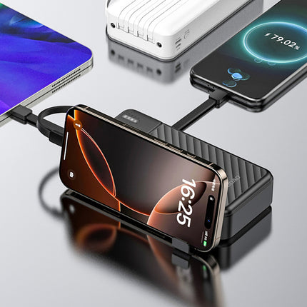 Powerbanka DUDAO K11 Pro 20000mAh s integrovanými kabely