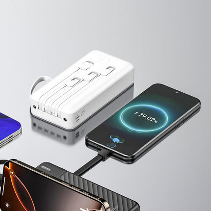 Bateria externa K11 Pro de 20000mAh com cabos integrados DUDAO
