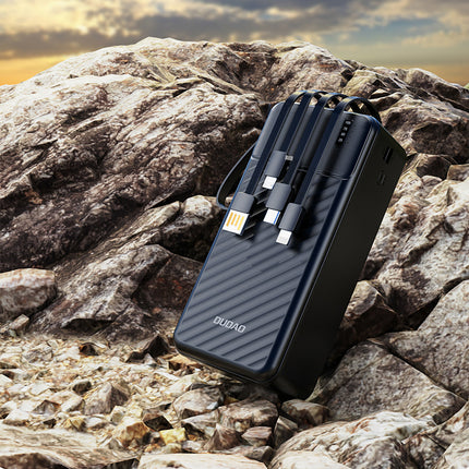 Bateria externa K11 Max de 30000mAh com cabos integrados DUDAO