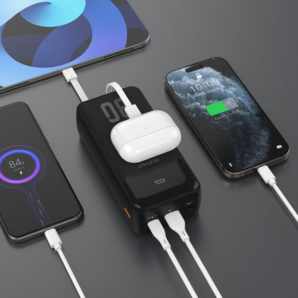 Externe Batterie 30000mAh PD 22,5W mit integrierten Kabeln DUDAO