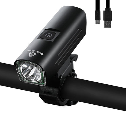 403 Mountain bike headlight 1300LM, USB rechargeable flashlight