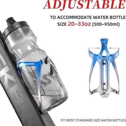Porte-Bidon de Vélo Universel ROCKBROS bleu dégradé