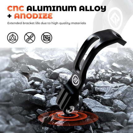 294Supporto forcella in alluminio per lampada e videocamera