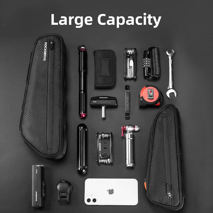 1507Borsa da telaio 2-in-1 staccabile per bicicletta, 2,5 L