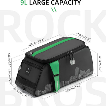 406Borsa impermeabile da 4 L per portapacchi posteriore per bicicletta