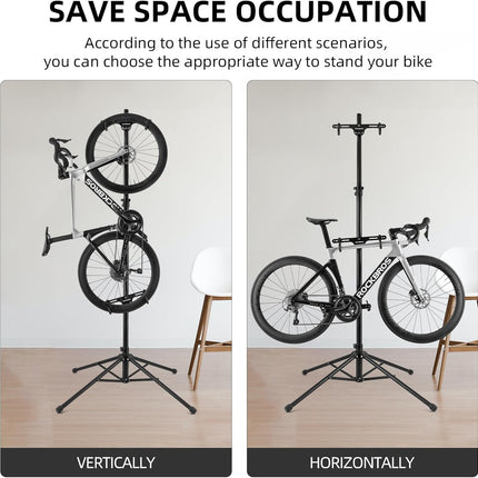 ROCKBROS Support de Rangement pour 2 Vélos Intérieur Réglable