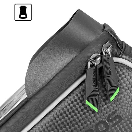 1807 Bolsa de cuadro de bicicleta impermeable y táctil