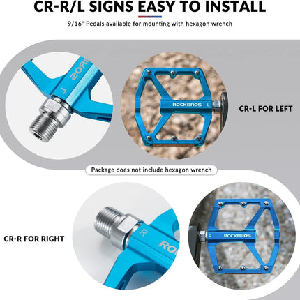 325 Pedali per bicicletta antiscivolo con riflettori