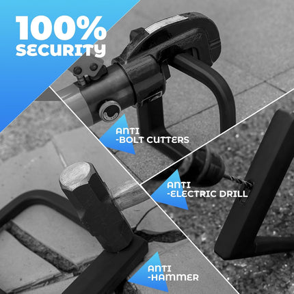 287Antifurto a U per Bicicletta con Rivestimento Anti-Graffio