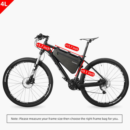1421 Waterproof ROCKBROS 4L Bike Frame Bag
