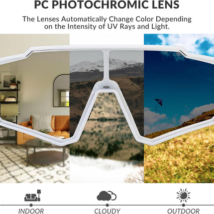 747 Occhiali da ciclismo ROCKBROS UV400 fotocromatici