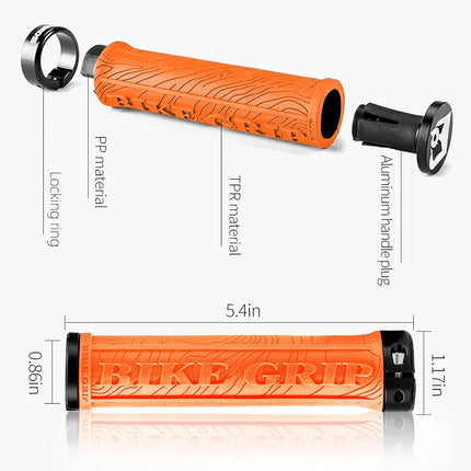 1714 Punhos de Bicicleta ROCKBROS BIKE GRIP laranja