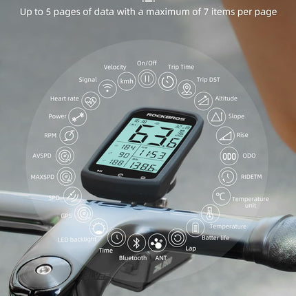 Compteur de Vélo GPS avec Connectivité Avancée