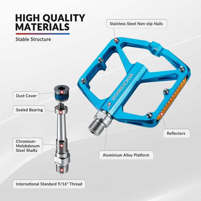 325 Pedali per bicicletta antiscivolo con riflettori