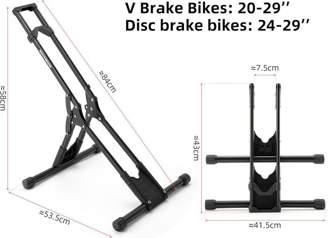 1293Support Réglable pour Vélos de Montagne et de Route 20-29 Pouces