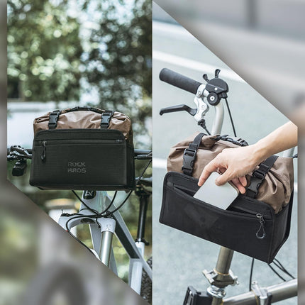 360Sacoche de Guidon Étanche - Grande Capacité 5,5 L