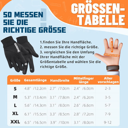 Lämpimät ja liukumattomat urheilukäsineet lapsille