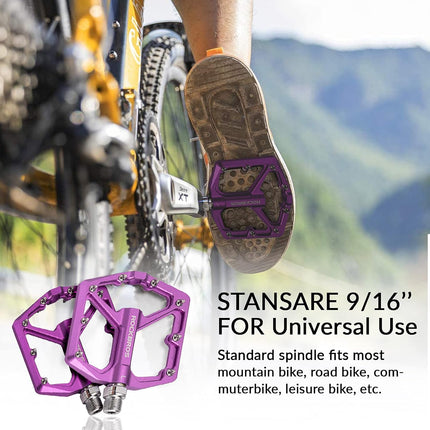 328 Pedali per bicicletta piatti in alluminio