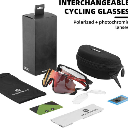426 Cycling Glasses with Interchangeable Polarized + Photochromic Lenses