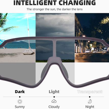 986 Occhiali Ciclismo Strada MTB Fotocromatici Uomo