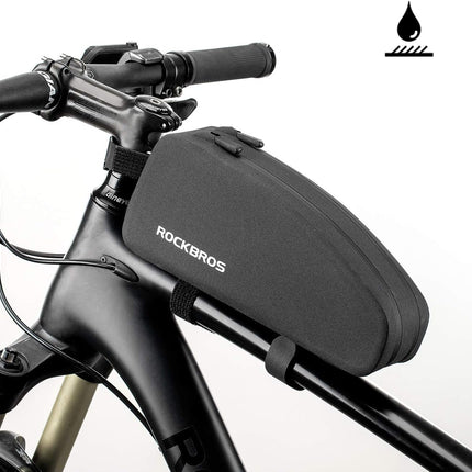 1378 Borsa da telaio per bicicletta 1,6 L impermeabile con 2 cerniere lampo