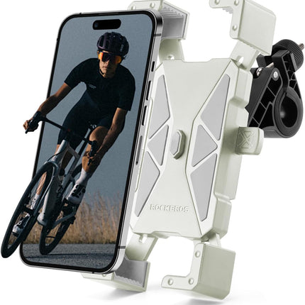 Support Téléphone Vélo/Moto Réglable à 360° - Blanc