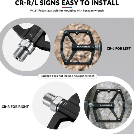 281 Pedali per bicicletta antiscivolo con riflettori