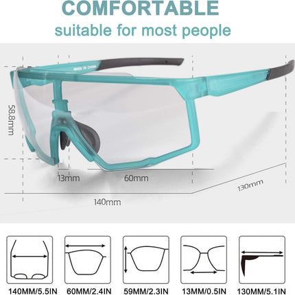 1618 photochromic cycling glasses lenses