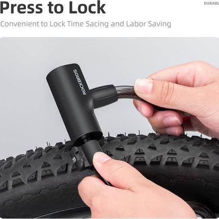 259 Antivol de Cable para Bicicleta con Llaves y Soporte