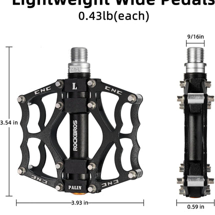346Pedali per bici in alluminio antiscivolo