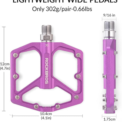 328 Pedali per bicicletta piatti in alluminio