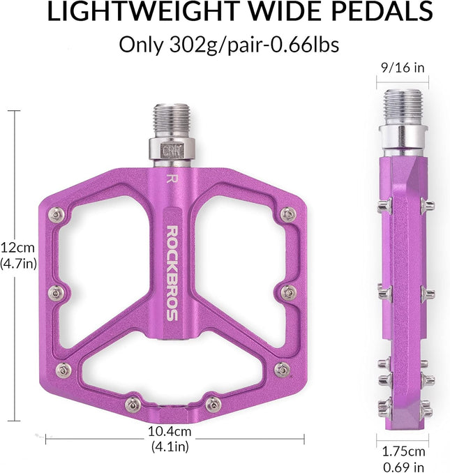 328 Pedali per bicicletta piatti in alluminio