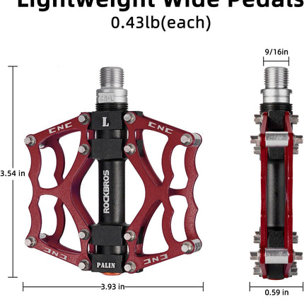 350 Pedali per bici in alluminio antiscivolo