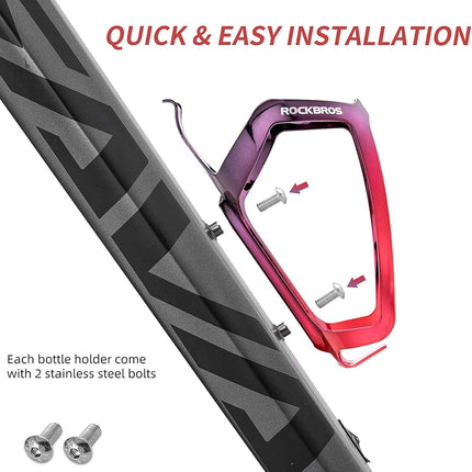 Porte-Bidon de Vélo Universel ROCKBROS - Rouge