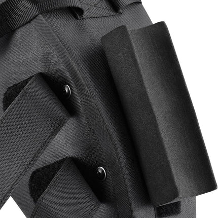 930Borsa da sella impermeabile 10 L, nera e grigia.