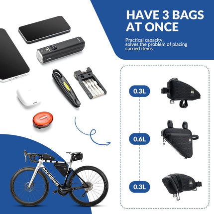 757Set di Borse da Bicicletta ROCKBROS 3-in-1
