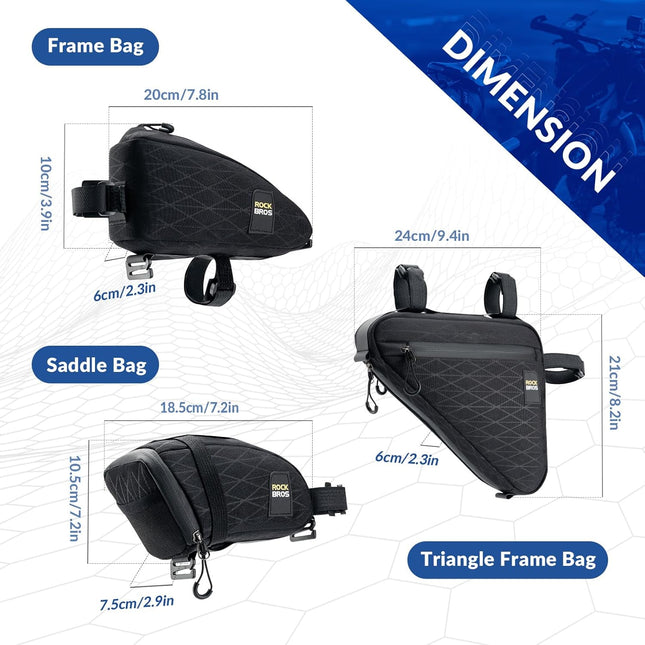 757Set di Borse da Bicicletta ROCKBROS 3-in-1