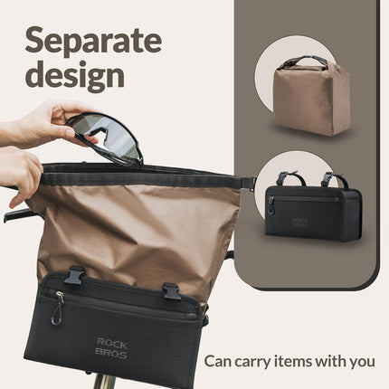 360Sacoche de Guidon Étanche - Grande Capacité 5,5 L