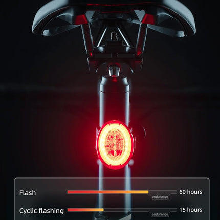 171Feu Traseiro Bicicleta Travagem Inteligente Automática IPX7 & Magnético