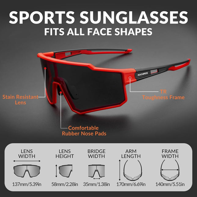 1411 Mountain Bike Goggles UV400 Protection TR90