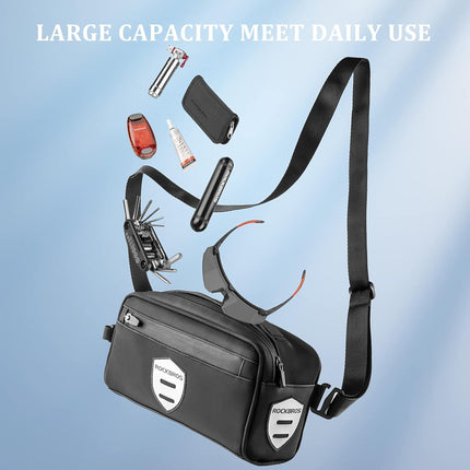 Sacoche de guidon avec bandoulière amovible