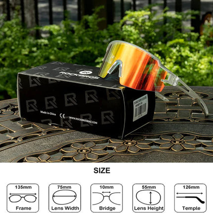 230Gafas de ciclismo fotocromáticas Protección UV Lentes naranjas - Negro