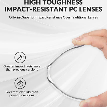 2237Lunettes photochromiques anti-uv400 - noir et rouge